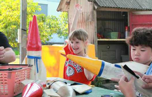 水ロケット科学体験